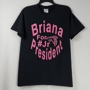Briana For Jr President Graphic Cotton Tee Size Medium